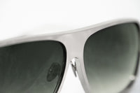 Kris Van Assche Sunglasses With Rectangular Silver Metal and Green Graduated Lenses - KVA6C4SUN - WatchPilot