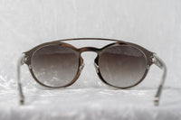 Kris Van Assche Unisex Sunglasses Oval Shiny Silver and Grey Graduated Lenses - KVA4C4SUN - WatchPilot