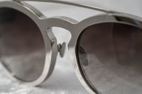 Kris Van Assche Unisex Sunglasses Oval Shiny Silver and Grey Graduated Lenses - KVA4C4SUN - WatchPilot