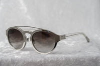 Kris Van Assche Unisex Sunglasses Oval Shiny Silver and Grey Graduated Lenses - KVA4C4SUN - WatchPilot