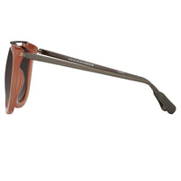 Kris Van Assche Unisex Sunglasses with D-Frame Orange with Brown Graduated Lenses Category 3 - KVA85C3SUN - WatchPilot