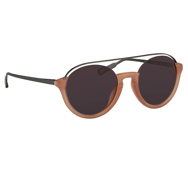 Kris Van Assche Unisex Sunglasses with Titanium Double Bridge Oval Orange and Brown Graduated Lenses Category 3 - KVA83C3SUN - WatchPilot