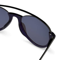 Kris Van Assche Unisex Sunglasses with Titanium Navy Shiny Black and Blue Mirror Lenses Category 3 - KVA84C4SUN - WatchPilot