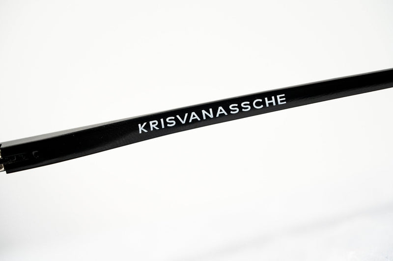 Kris Van Assche Unisex Sunglasses with Titanium Navy Shiny Black and Blue Mirror Lenses Category 3 - KVA84C4SUN - WatchPilot