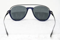 Kris Van Assche Unisex Sunglasses with Titanium Navy Shiny Black and Blue Mirror Lenses Category 3 - KVA84C4SUN - WatchPilot