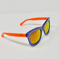 Markus Lupfer Sunglasses D-Frame Lilac Glitter Neon Orange Lenses Category 3 Dark Tint ML5C5SUN - WatchPilot