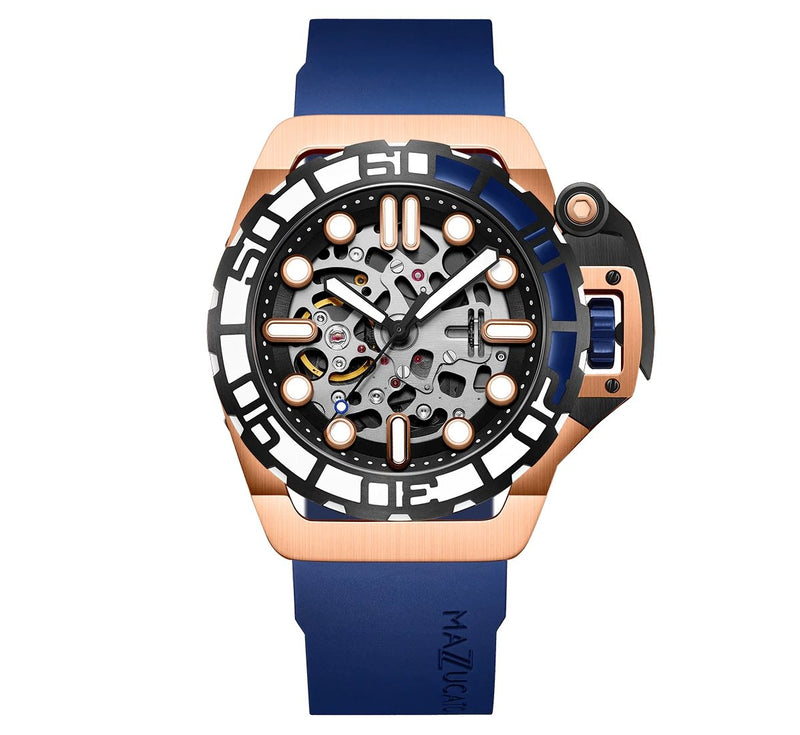 Mazzucato RIM SUB Men's Automatic Watch Blue SK2-RG - WatchPilot