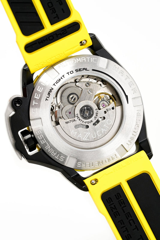 Mazzucato RIM SUB Men's Automatic Watch Yellow SK4-YL - WatchPilot