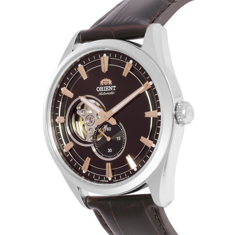 Mechanical Watch - Orient Open Heart Men's Brown Watch RA-AR0005Y10B