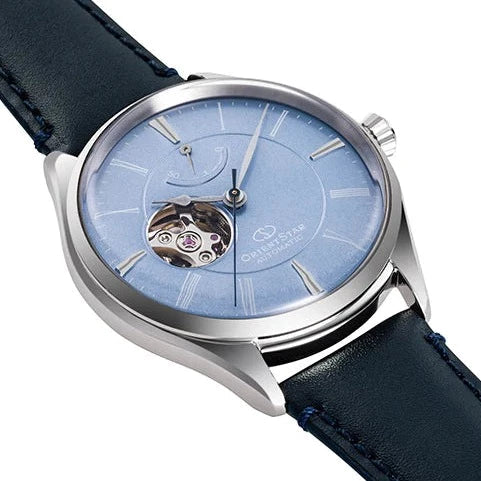 Mechanical Watch - Orient Star Classic Semi Skeleton Men's Blue Watch RE-AT0203L00B