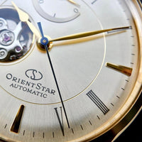 Mechanical Watch - Orient Star Classic Semi Skeleton Men's Brown Watch RE-AT0201G00B