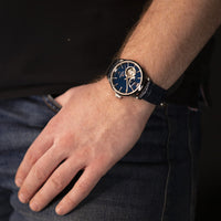 Mechanical Watch - Orient Star Contemporary Open Heart Men's Blue Watch RE-AT0006L00B