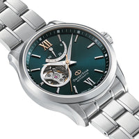 Mechanical Watch - Orient Star Contemporary Open Heart Men's Silver Watch RE-AT0002E00B