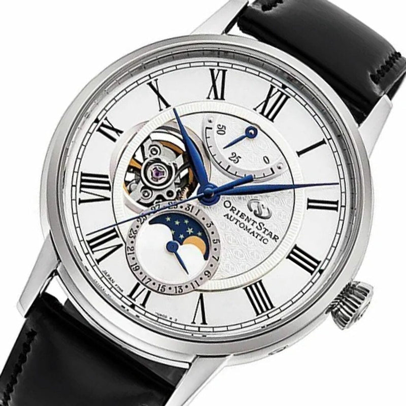 Mechanical Watch - Orient Star Moon Phase Classic Men's Black Watch RE-AY0106S00B