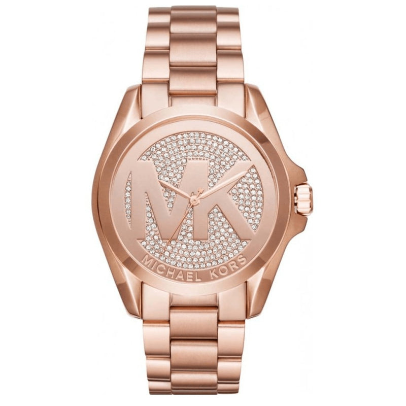 Michael Kors Ladies Watch Bradshaw Rose Gold Gems MK6437 - Watches & Crystals