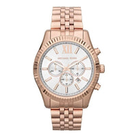 Michael Kors Men's Watch Lexington Chronograph Rose Gold MK8313