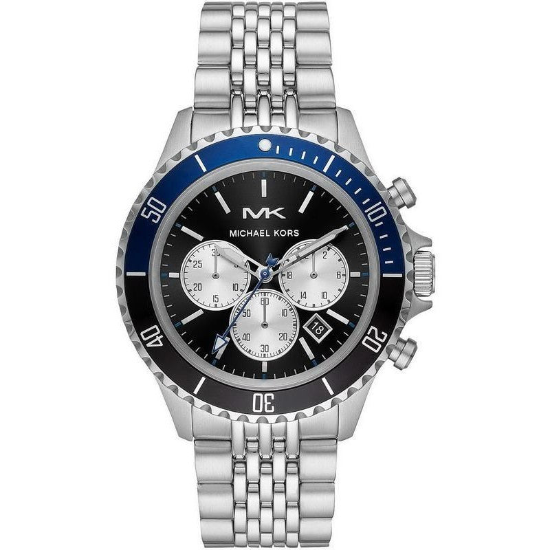 Michael Kors Men's Watch Bayville Chronograph Black Blue MK8749