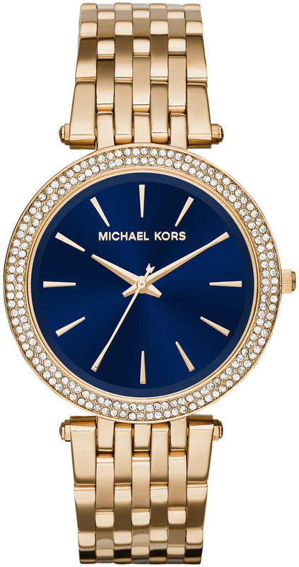 Michael Kors Ladies Watch Darci Gold Motif MK3406