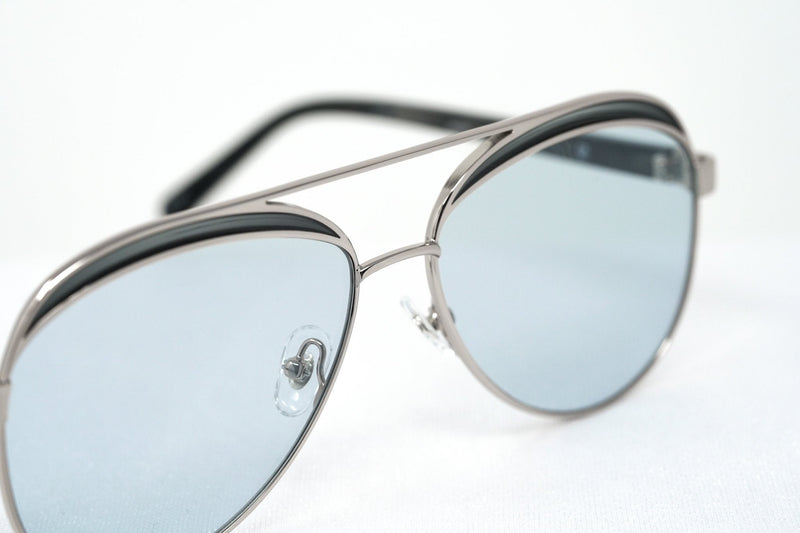 NO 21 Sunglasses Brass and Blue Lenses - WatchPilot