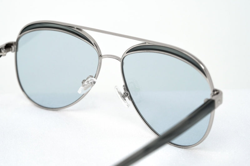 NO 21 Sunglasses Brass and Blue Lenses - WatchPilot