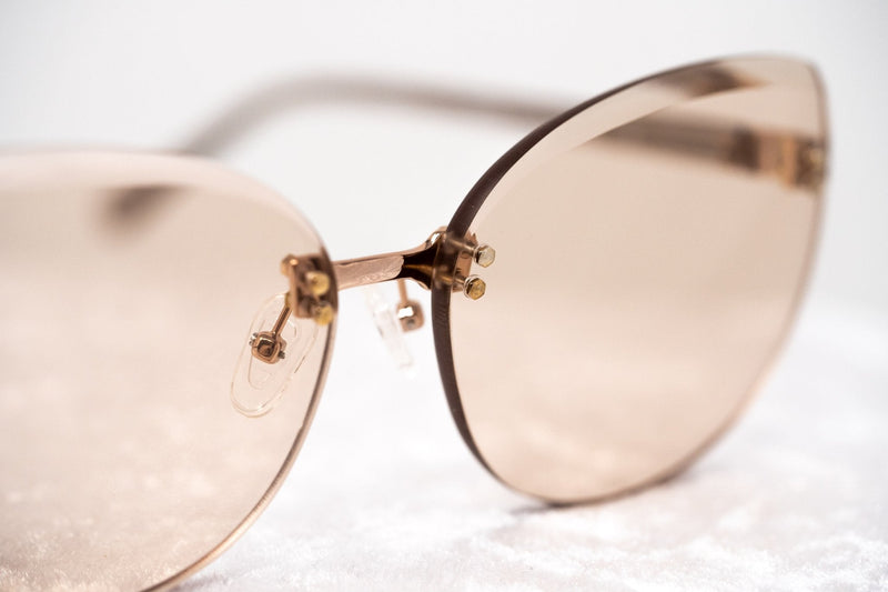 NO 21 Sunglasses Cat Eye Clear Acetate and Rose Gold with CAT1 Peach Lenses - N21S15C5SUN - WatchPilot