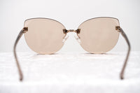 NO 21 Sunglasses Cat Eye Clear Acetate and Rose Gold with CAT1 Peach Lenses - N21S15C5SUN - WatchPilot