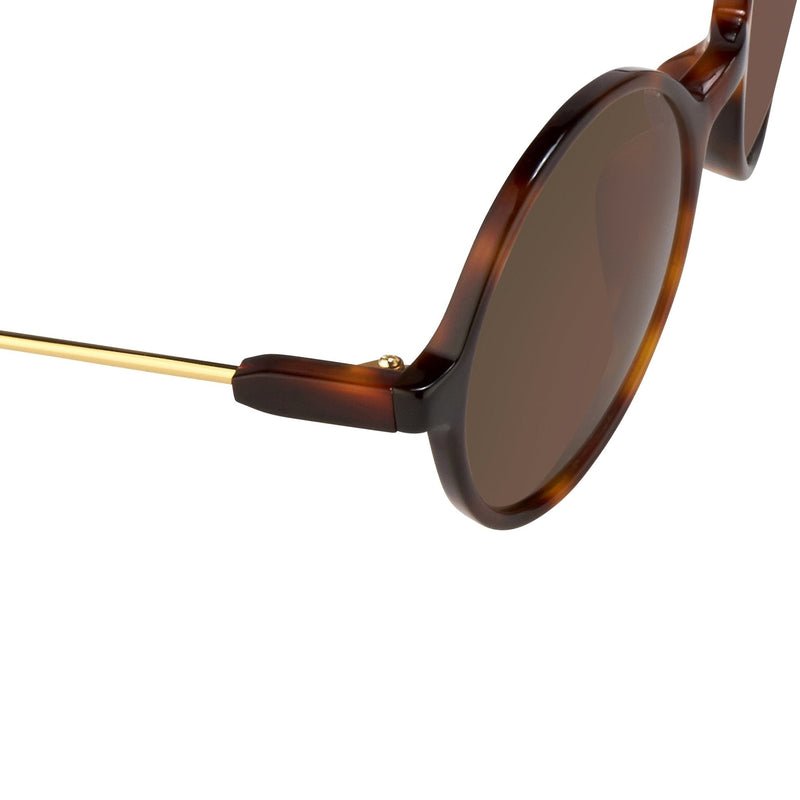 Orlebar Brown Sunglasses Round Tortoise Shell with Brown Lenses OB27C2SUN - WatchPilot