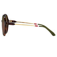 Orlebar Brown Sunglasses Round Tortoise Shell with Brown Lenses OB27C2SUN - WatchPilot