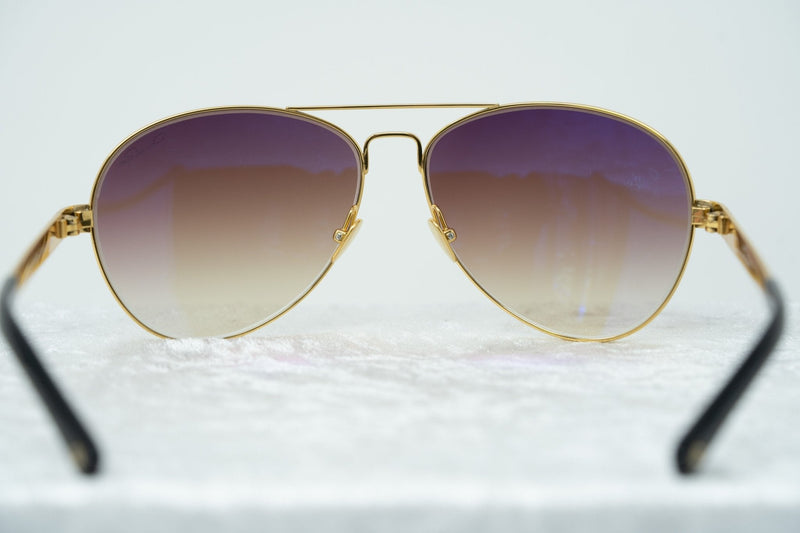 Oscar De La Renta Sunglasses Gold and Brown Graduated Lenses - ODLR44C4SUN - WatchPilot