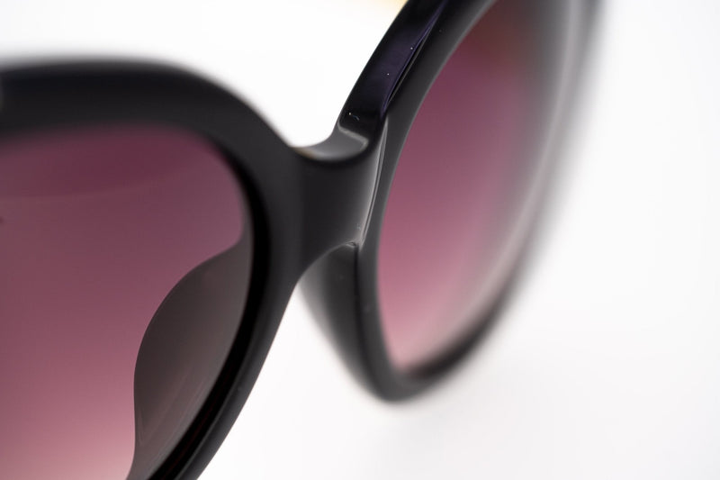 Oscar De La Renta Sunglasses Jackie O Black and Pink Lenses - ODLR34C1SUN - WatchPilot