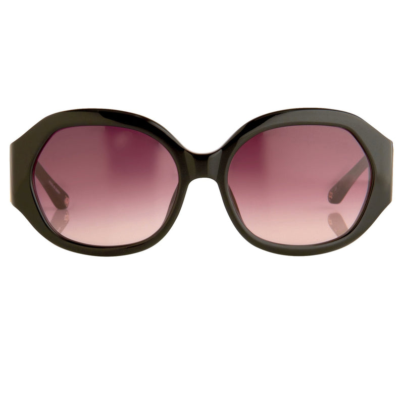 Oscar De La Renta Sunglasses Jackie O Black and Pink Lenses - ODLR34C1SUN - WatchPilot