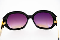 Oscar De La Renta Sunglasses Jackie O Black and Pink Lenses - ODLR34C1SUN - WatchPilot