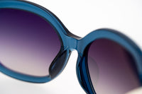 Oscar De La Renta Sunglasses Jackie O Sapphire Blue and Grey Lenses - ODLR34C5SUN - WatchPilot