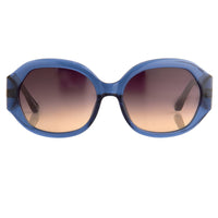 Oscar De La Renta Sunglasses Jackie O Sapphire Blue and Grey Lenses - ODLR34C5SUN - WatchPilot