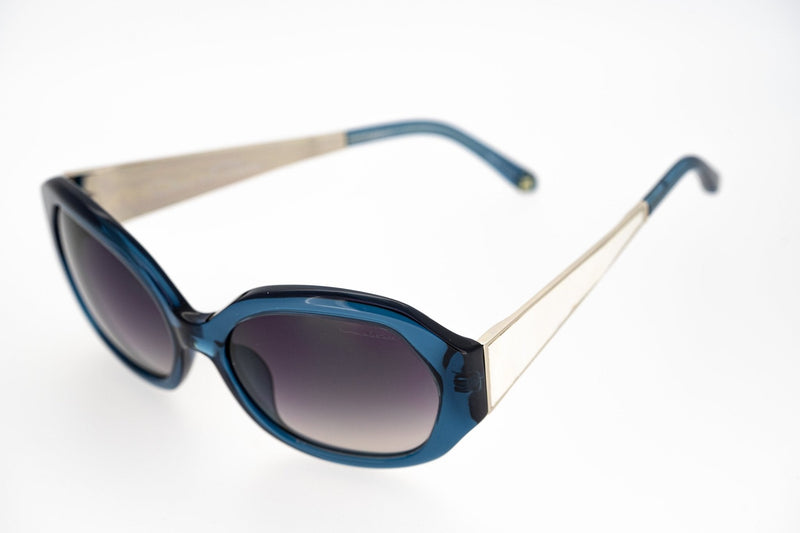 Oscar De La Renta Sunglasses Jackie O Sapphire Blue and Grey Lenses - ODLR34C5SUN - WatchPilot