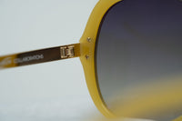 Oscar De La Renta Sunglasses Oversized Frame Beige Enamel Arms and Grey Lenses - ODLR22C4SUN - WatchPilot