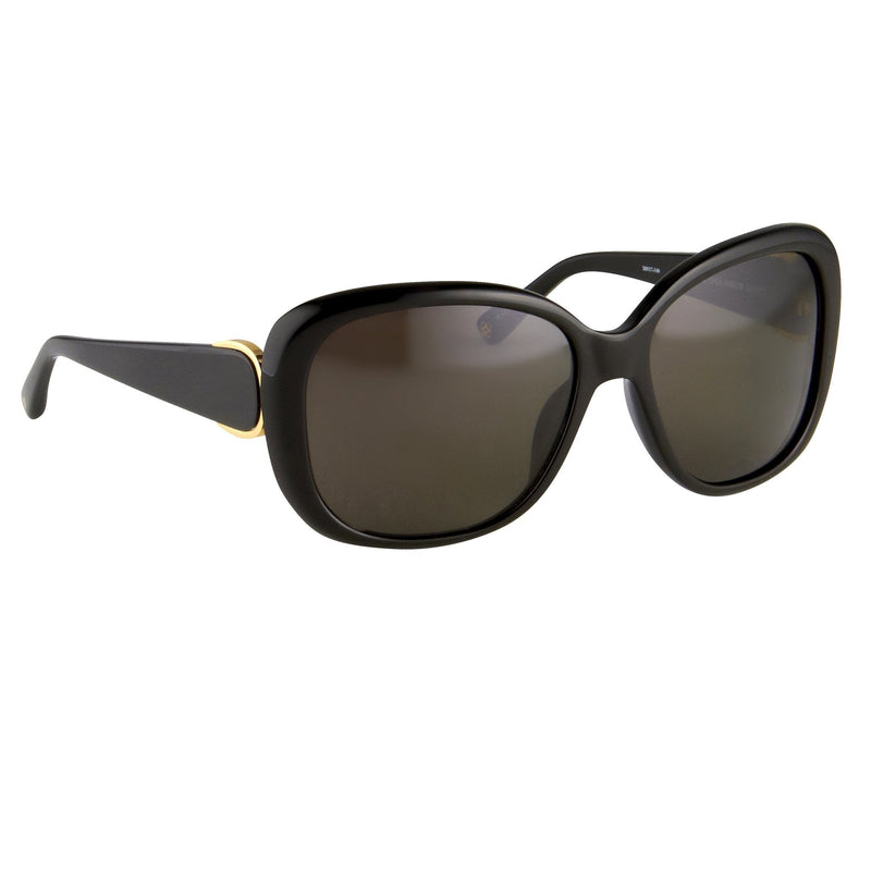 Oscar De La Renta Sunglasses Oversized Frame Black and Grey Lenses - ODLR45C1SUN - WatchPilot