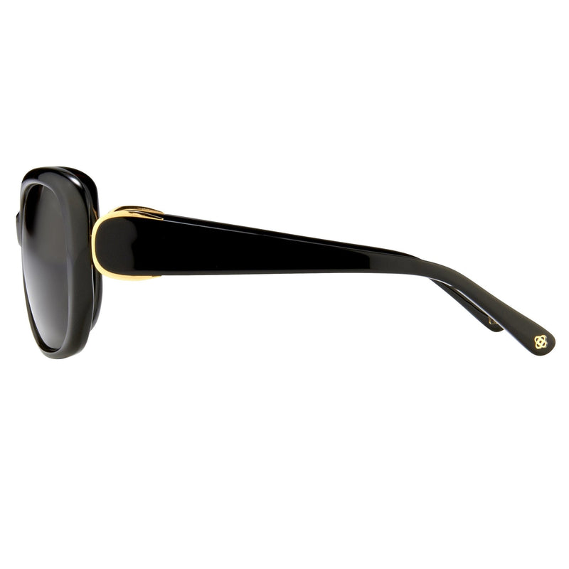 Oscar De La Renta Sunglasses Oversized Frame Black and Grey Lenses - ODLR45C1SUN - WatchPilot