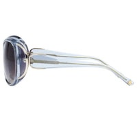 Oscar De La Renta Sunglasses Oversized Frame Blue Light Gold and Dark Grey Lenses Category 3 - ODLR55C5SUN - WatchPilot