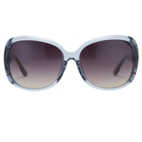 Oscar De La Renta Sunglasses Oversized Frame Blue Light Gold and Dark Grey Lenses Category 3 - ODLR55C5SUN - WatchPilot