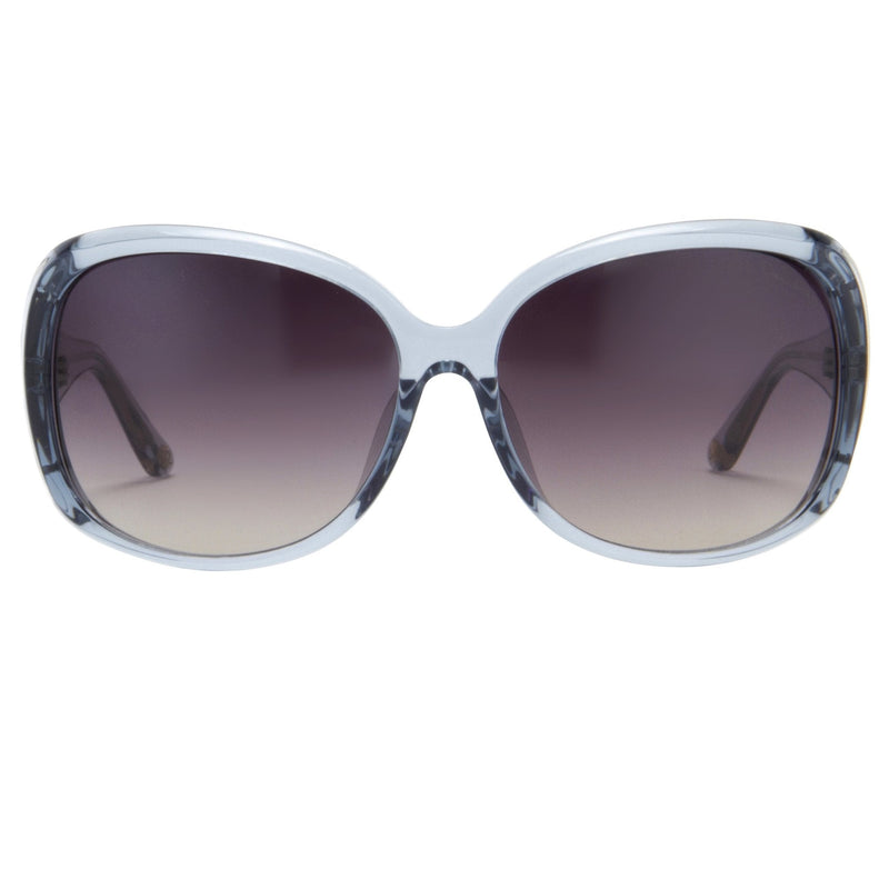 Oscar De La Renta Sunglasses Oversized Frame Blue Light Gold and Dark Grey Lenses Category 3 - ODLR55C5SUN - WatchPilot