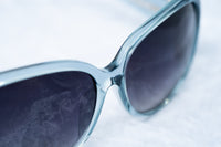 Oscar De La Renta Sunglasses Oversized Frame Blue Light Gold and Dark Grey Lenses Category 3 - ODLR55C5SUN - WatchPilot