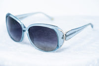 Oscar De La Renta Sunglasses Oversized Frame Blue Light Gold and Dark Grey Lenses Category 3 - ODLR55C5SUN - WatchPilot