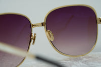 Oscar De La Renta Sunglasses Oversized Frame Gold and Purple Lenses Category 3 - ODLR32C1SUN - WatchPilot