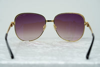 Oscar De La Renta Sunglasses Oversized Frame Gold and Purple Lenses Category 3 - ODLR32C1SUN - WatchPilot