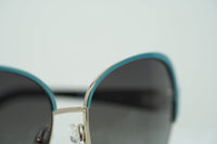 Oscar De La Renta Sunglasses Oversized Frame Light Gold Aquamarine Enamel and Grey Lenses - ODLR50C1SUN - WatchPilot