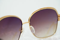 Oscar De La Renta Sunglasses Oversized Frame Russian Gold Red Enamel With Grey Lenses - ODLR50C4SUN - WatchPilot