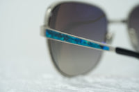 Oscar De La Renta Sunglasses Oversized Frame Silver and Grey Lenses - ODLR32C3SUN - WatchPilot