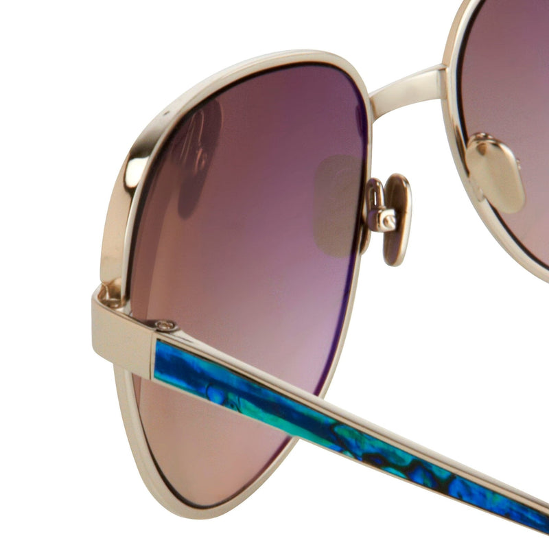 Oscar De La Renta Sunglasses Oversized Frame Silver and Grey Lenses - ODLR32C3SUN - WatchPilot