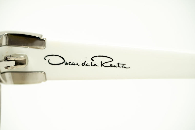 Oscar De La Renta Sunglasses Oversized Frame Silver White and Grey Lenses - ODLR54C3SUN - WatchPilot